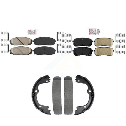 Ceramic Disc Brake Pads Front Rear Kit For Kia Sedona