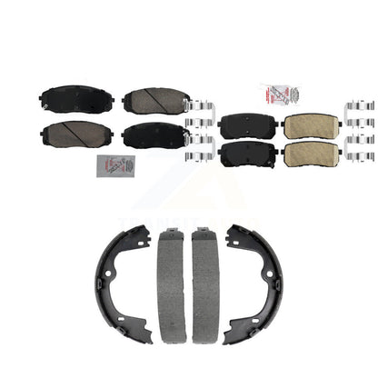 Ceramic Disc Brake Pads Front Rear Kit For Kia Sedona With Manual Parking