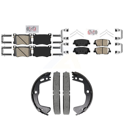Ceramic Disc Brake Pads Front Rear Kit For 2018-2020 Genesis G80 3.3L