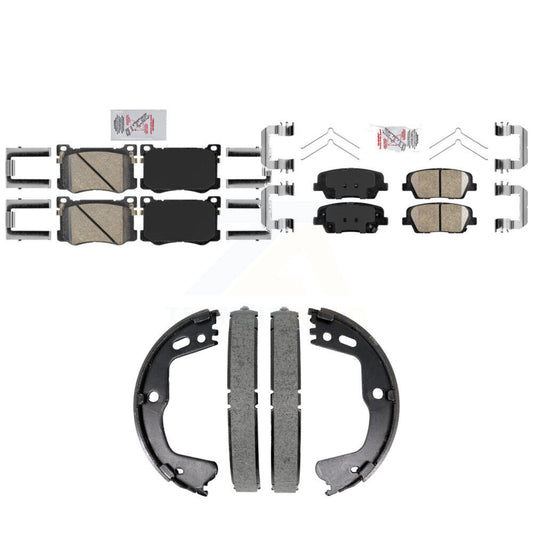 Ceramic Disc Brake Pads Front Rear Kit For 2018-2020 Genesis G80 3.3L