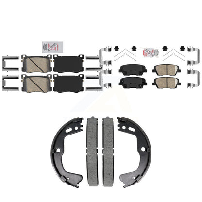 Ceramic Disc Brake Pads Front Rear Kit For 2018-2020 Genesis G80 3.3L