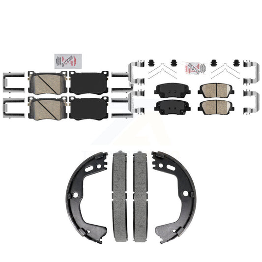Ceramic Disc Brake Pads Front Rear Kit For 2018-2020 Genesis G80 3.3L