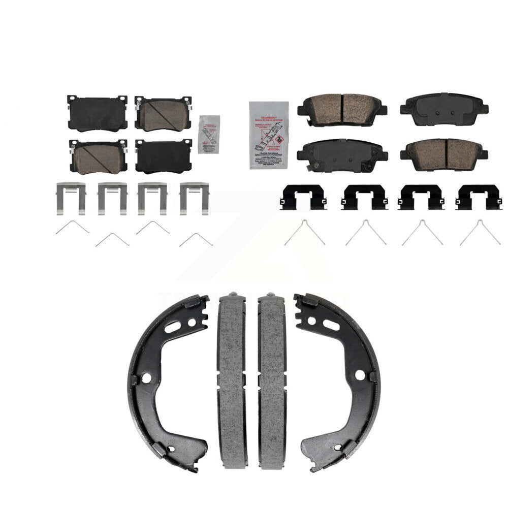 Ceramic Disc Brake Pads Front Rear Kit For 2018-2020 Genesis G80 3.8L 5.0L