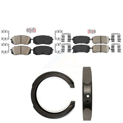 Ceramic Disc Brake Pads Front Rear Kit For 2015-2016 Hyundai Sonata GAS engine