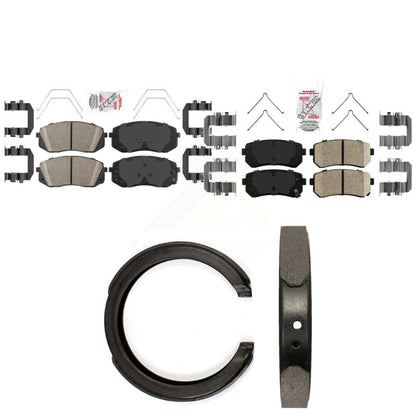 Ceramic Disc Brake Pads Front Rear Kit For Kia Optima With Manual Parking