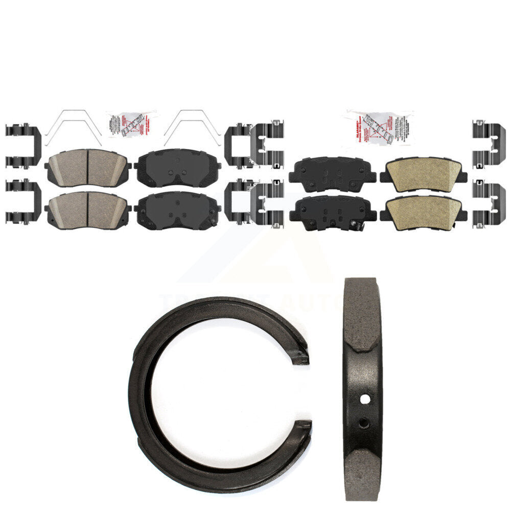 Ceramic Disc Brake Pads Front Rear Kit For Kia Optima