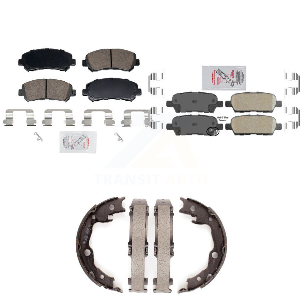Ceramic Disc Brake Pads Front Rear Kit For Nissan Rogue Sentra Juke Select