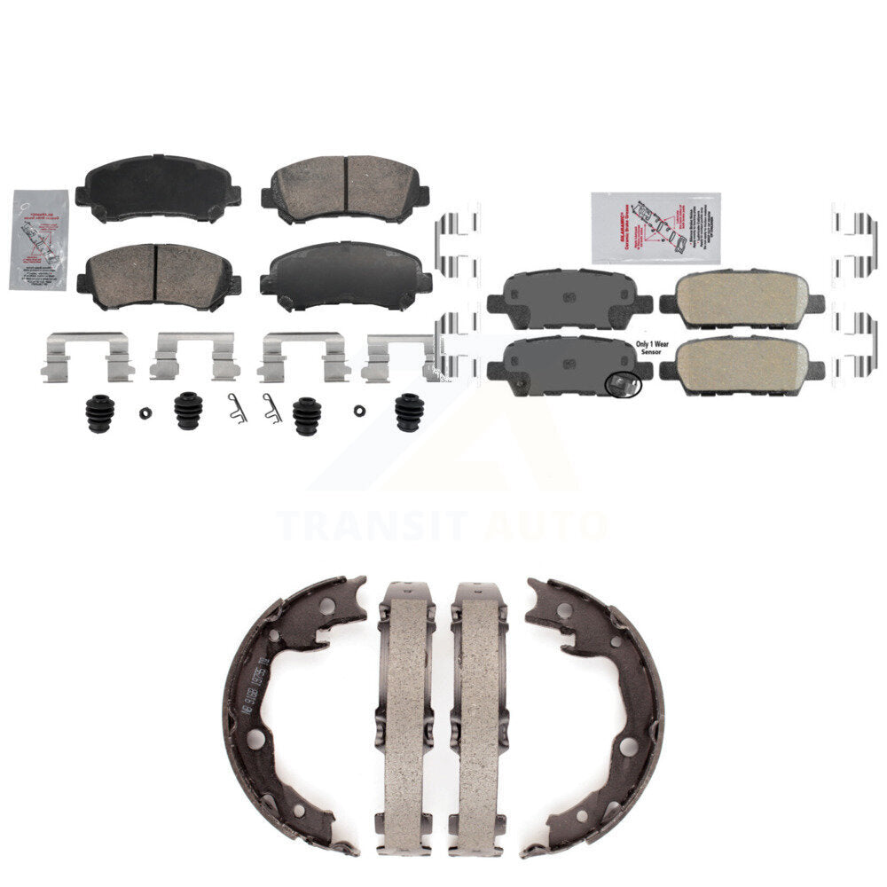 Ceramic Disc Brake Pads Front Rear Kit For Nissan Rogue Sentra Juke Select