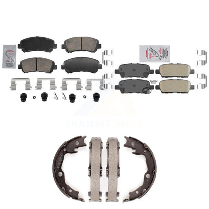 Ceramic Disc Brake Pads Front Rear Kit For Nissan Rogue Sentra Juke Select