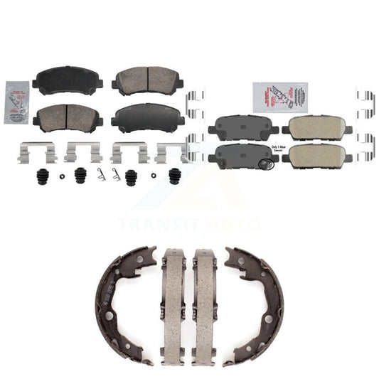 Ceramic Disc Brake Pads Front Rear Kit For Nissan Rogue Sentra Juke Select