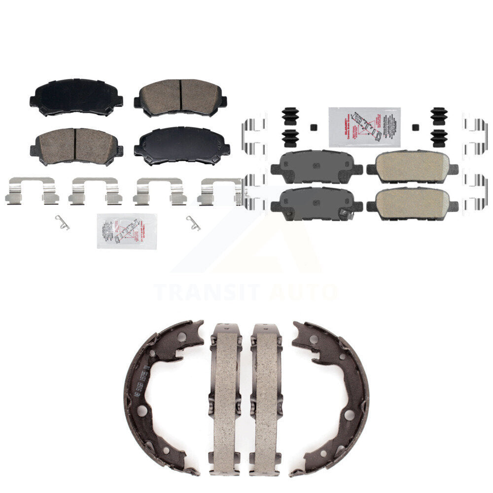 Ceramic Disc Brake Pads Front Rear Kit For Nissan Rogue Sentra Juke Select