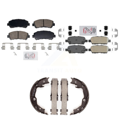 Ceramic Disc Brake Pads Front Rear Kit For Nissan Rogue Sentra Juke Select