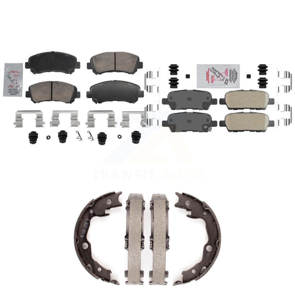 Ceramic Disc Brake Pads Front Rear Kit For Nissan Rogue Sentra Juke Select