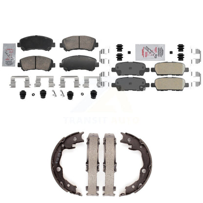 Ceramic Disc Brake Pads Front Rear Kit For Nissan Rogue Sentra Juke Select