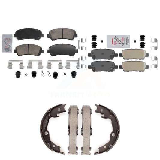 Ceramic Disc Brake Pads Front Rear Kit For Nissan Rogue Sentra Juke Select