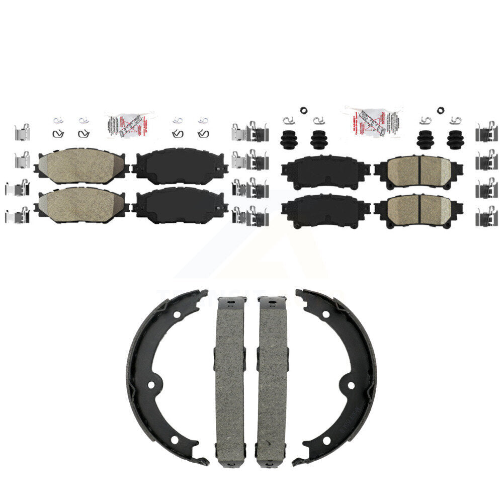 Semi-Metallic Ceramic Disc Brake Pads Front Rear Kit For Lexus IS250