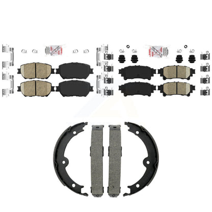 Ceramic Disc Brake Pads Front Rear Kit For 2014 Lexus IS250 C F Sport