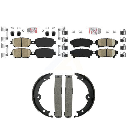 Ceramic Disc Brake Pads Front Rear Kit For 2014 Lexus IS250 C F Sport
