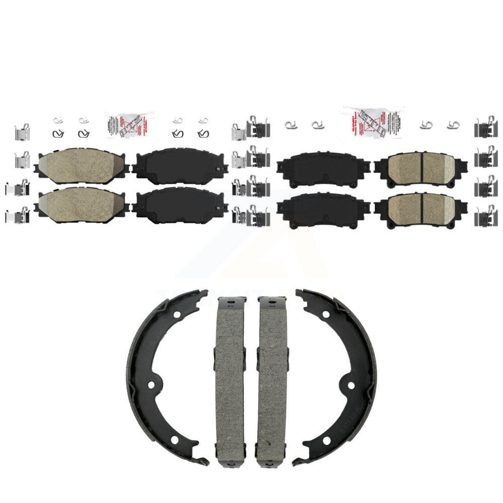 Semi-Metallic Ceramic Disc Brake Pads Front Rear Kit For Lexus IS250