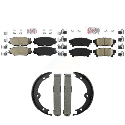 Semi-Metallic Ceramic Disc Brake Pads Front Rear Kit For Lexus IS250