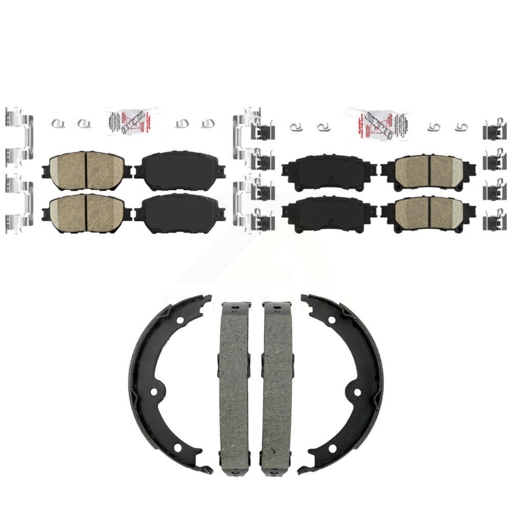Ceramic Disc Brake Pads Front Rear Kit For 2014 Lexus IS250 C F Sport