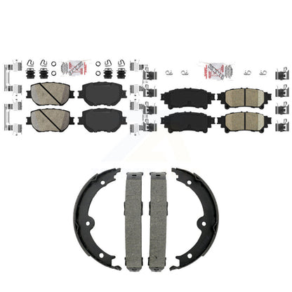 Ceramic Disc Brake Pads Front Rear Kit For Lexus IS250