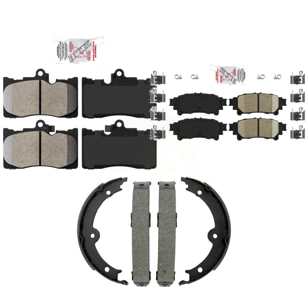 Semi-Metallic Ceramic Disc Brake Pads Front Rear Kit For Lexus IS350 Convertible