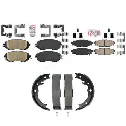 Ceramic Disc Brake Pads Front Rear Kit For Subaru Forester Impreza XV Crosstrek