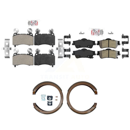 Semi-Metallic Disc Brake Pads Front Rear Kit For 2014 Chevrolet SS