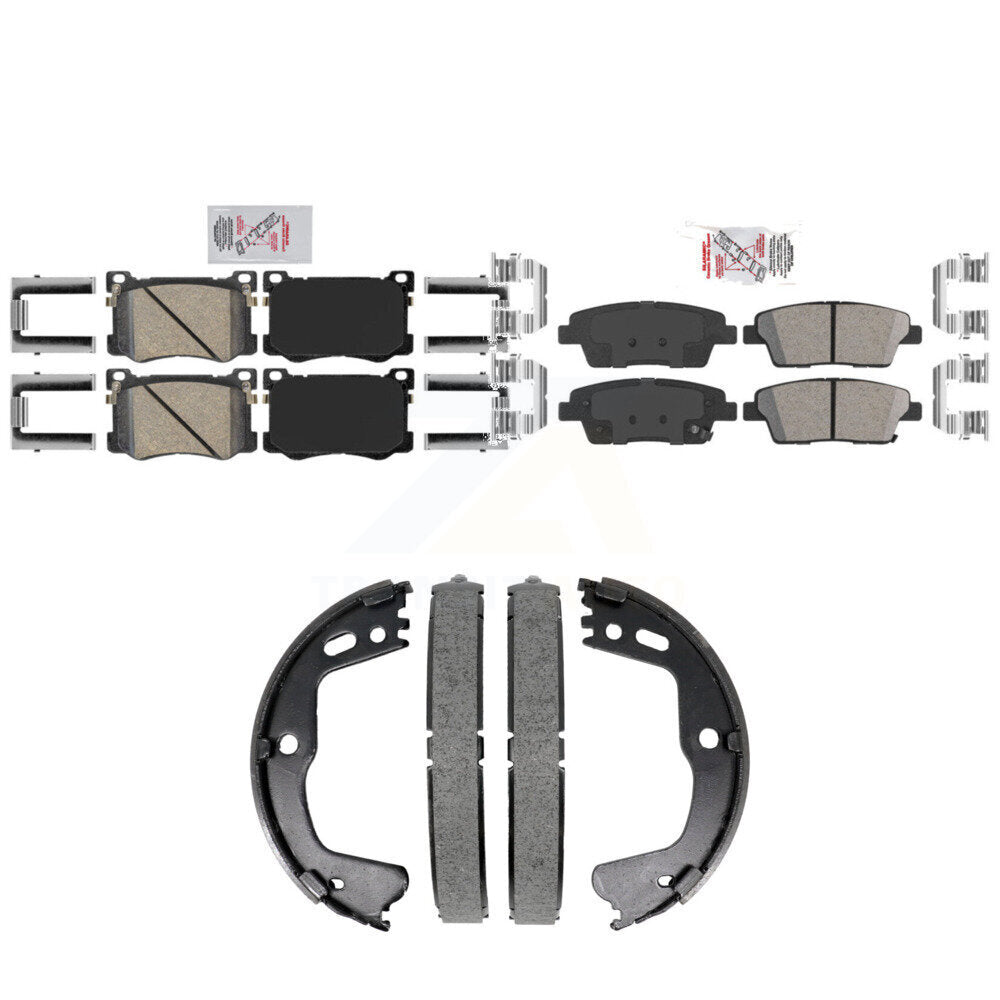 Ceramic Disc Brake Pads Front Rear Kit For Hyundai Genesis G80