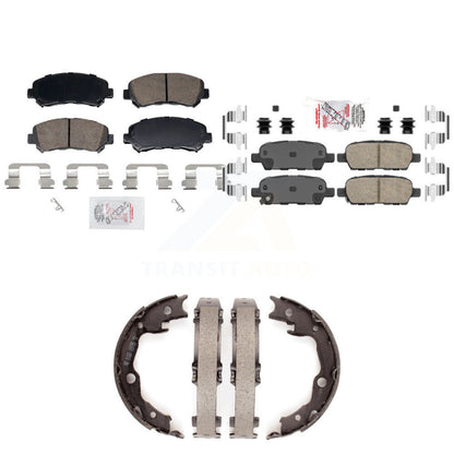Ceramic Disc Brake Pads Front Rear Kit For 2007-2012 Nissan Sentra SE-R Spec V