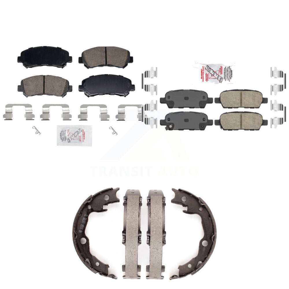 Ceramic Disc Brake Pads Front Rear Kit For 2007-2012 Nissan Sentra SE-R Spec V