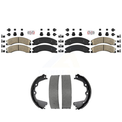 Ceramic Disc Brake Pads Front Rear Kit For GMC Chevrolet Sierra 2500 HD 3500