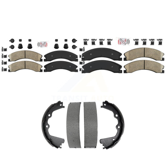 Ceramic Disc Brake Pads Front Rear Kit For GMC Chevrolet Sierra 2500 HD 3500