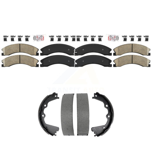 Ceramic Disc Brake Pads Front Rear Kit For GMC Chevrolet Sierra 2500 HD 3500
