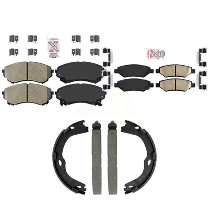 Semi-Metallic Ceramic Disc Brake Pads Front Rear Kit For Cadillac CTS