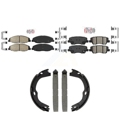 Ceramic Disc Brake Pads Front Rear Kit For Cadillac CTS Luxury with Sedan 3.6L