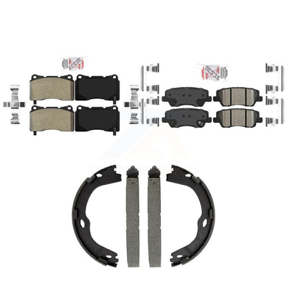 Semi-Metallic Ceramic Disc Brake Pads Front Rear Kit For Cadillac ATS CTS