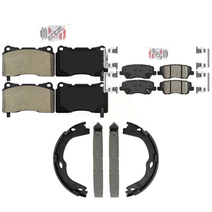 Semi-Metallic Ceramic Disc Brake Pads Front Rear Kit For Cadillac ATS CTS