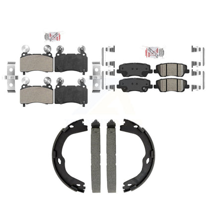 Semi-Metallic Ceramic Disc Brake Pads Front Rear Kit For Cadillac CTS