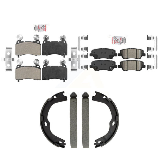Semi-Metallic Ceramic Disc Brake Pads Front Rear Kit For Cadillac CTS