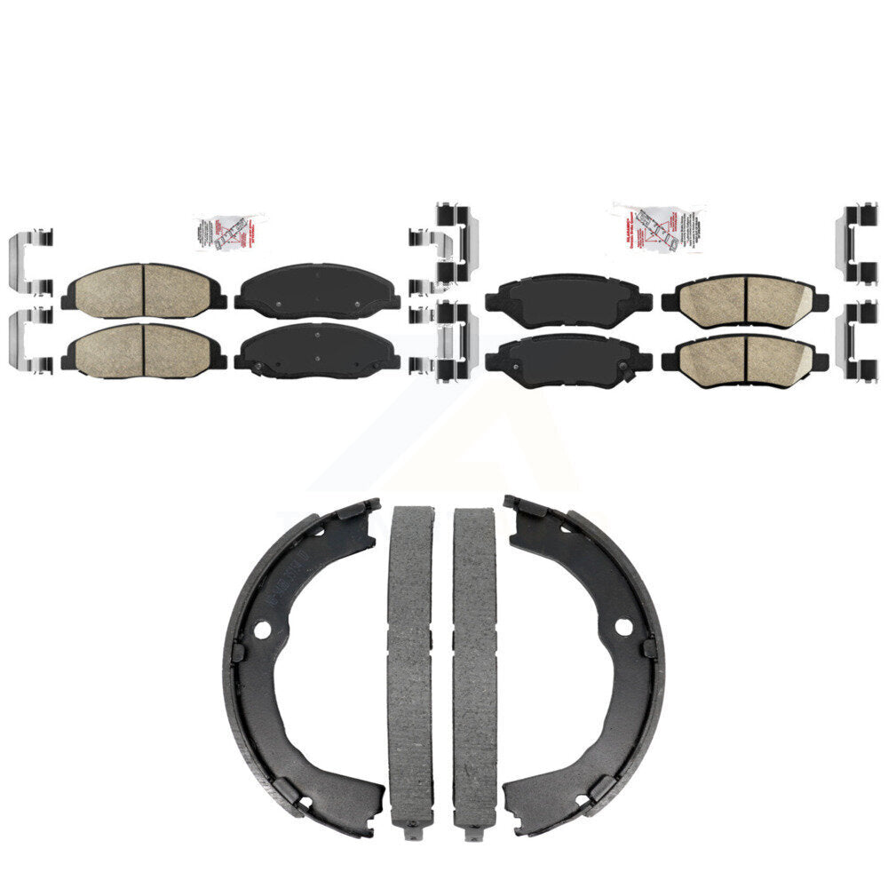 Ceramic Disc Brake Pads Front Rear Kit For Cadillac CTS