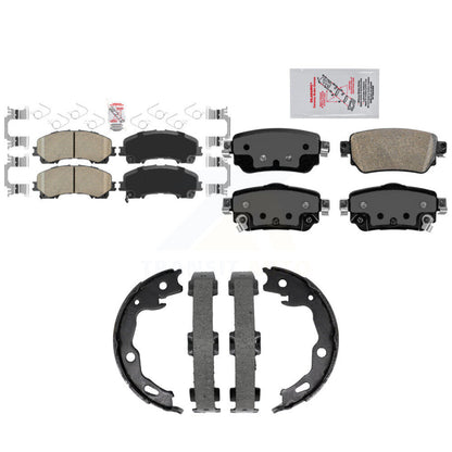 Ceramic Disc Brake Pads Front Rear Kit For Nissan Rogue