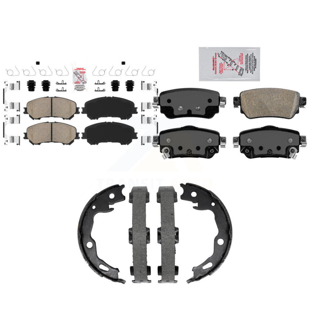 Ceramic Disc Brake Pads Front Rear Kit For Nissan Rogue Sport Qashqai