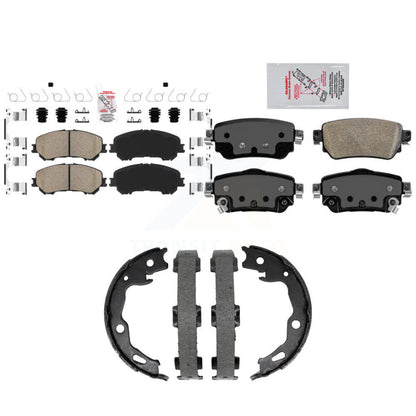 Ceramic Disc Brake Pads Front Rear Kit For Nissan Rogue Sport Qashqai