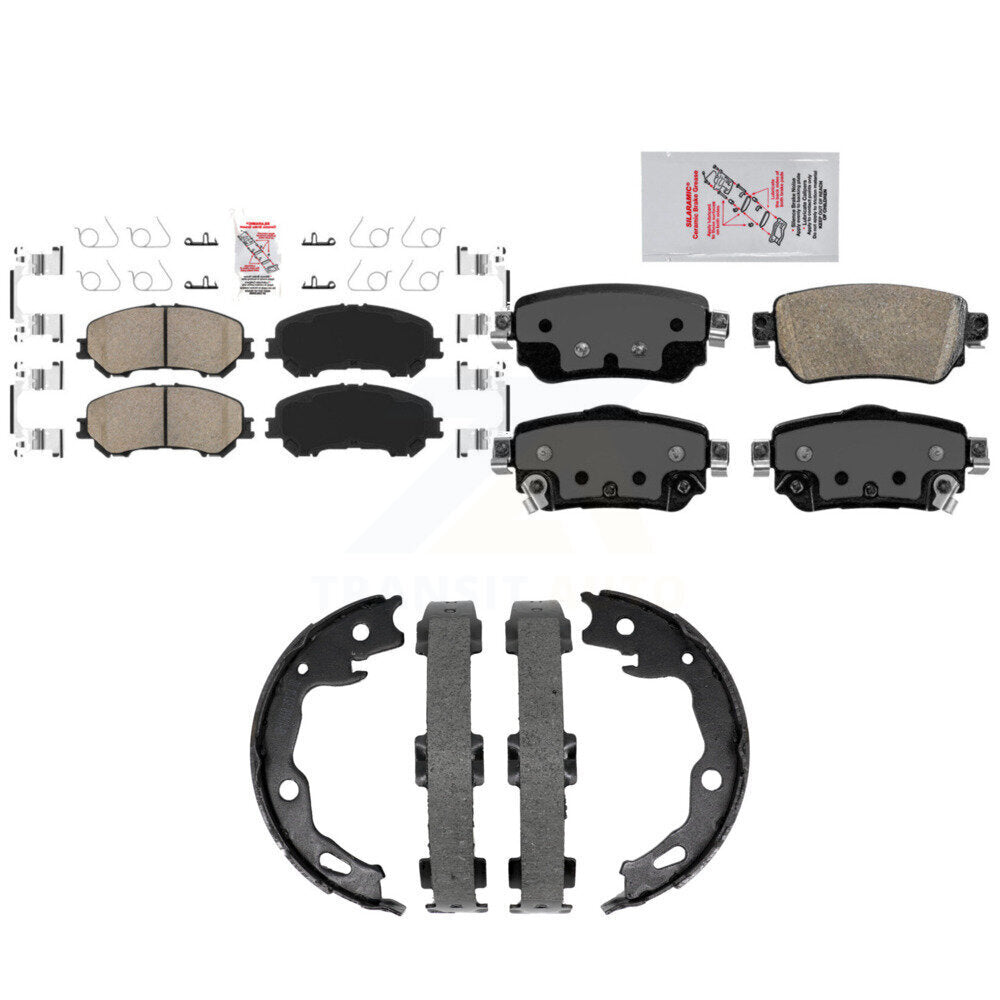 Ceramic Disc Brake Pads Front Rear Kit For Nissan Rogue Sport Qashqai