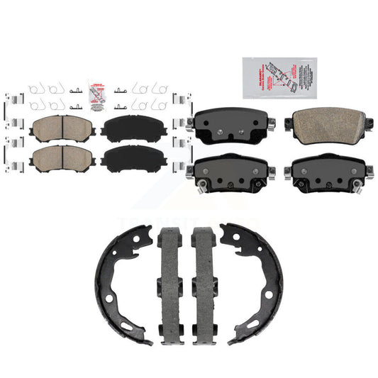 Ceramic Disc Brake Pads Front Rear Kit For Nissan Rogue Sport Qashqai