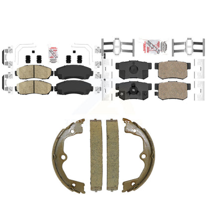 Ceramic Disc Brake Pads Front Rear Kit For Honda Accord Crosstour