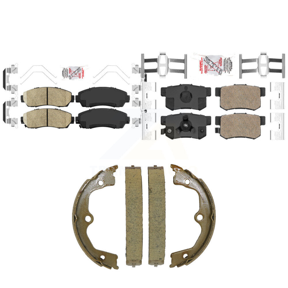Ceramic Disc Brake Pads Front Rear Kit For Honda Accord Crosstour