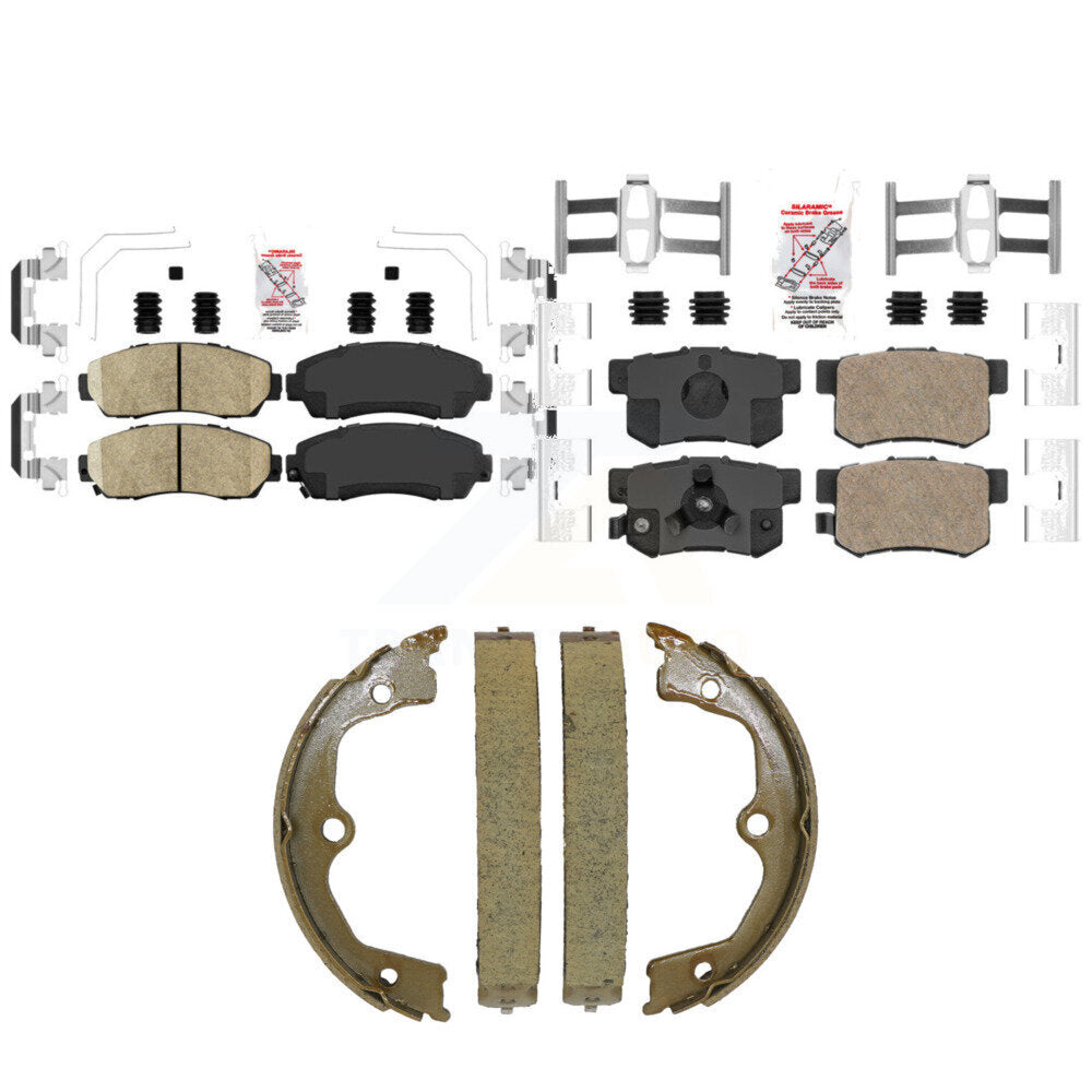Ceramic Disc Brake Pads Front Rear Kit For Honda Accord Crosstour